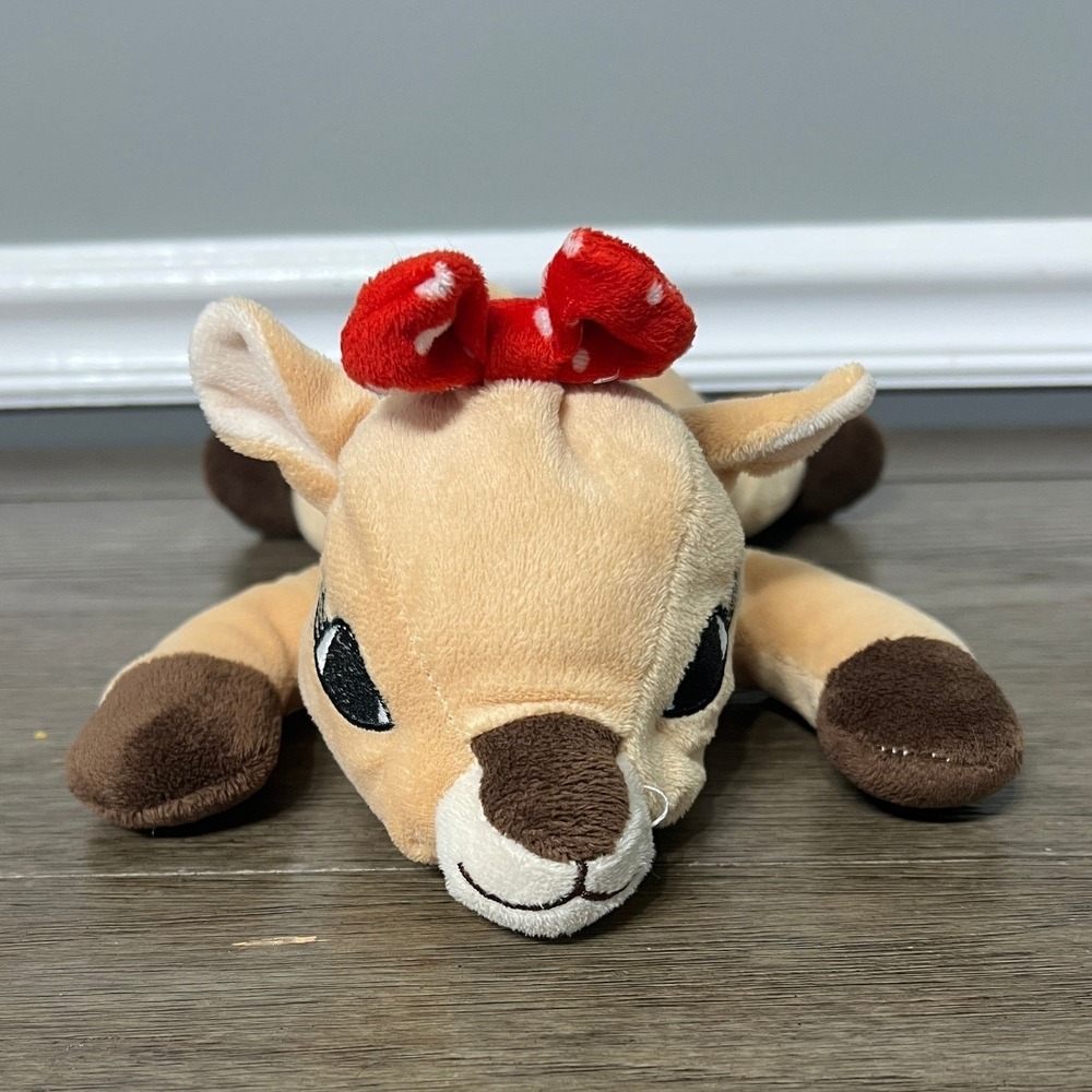 Rudolph the Red-Nosed Reindeer Clarice Laying Plush 50 Years Anniversary Edition